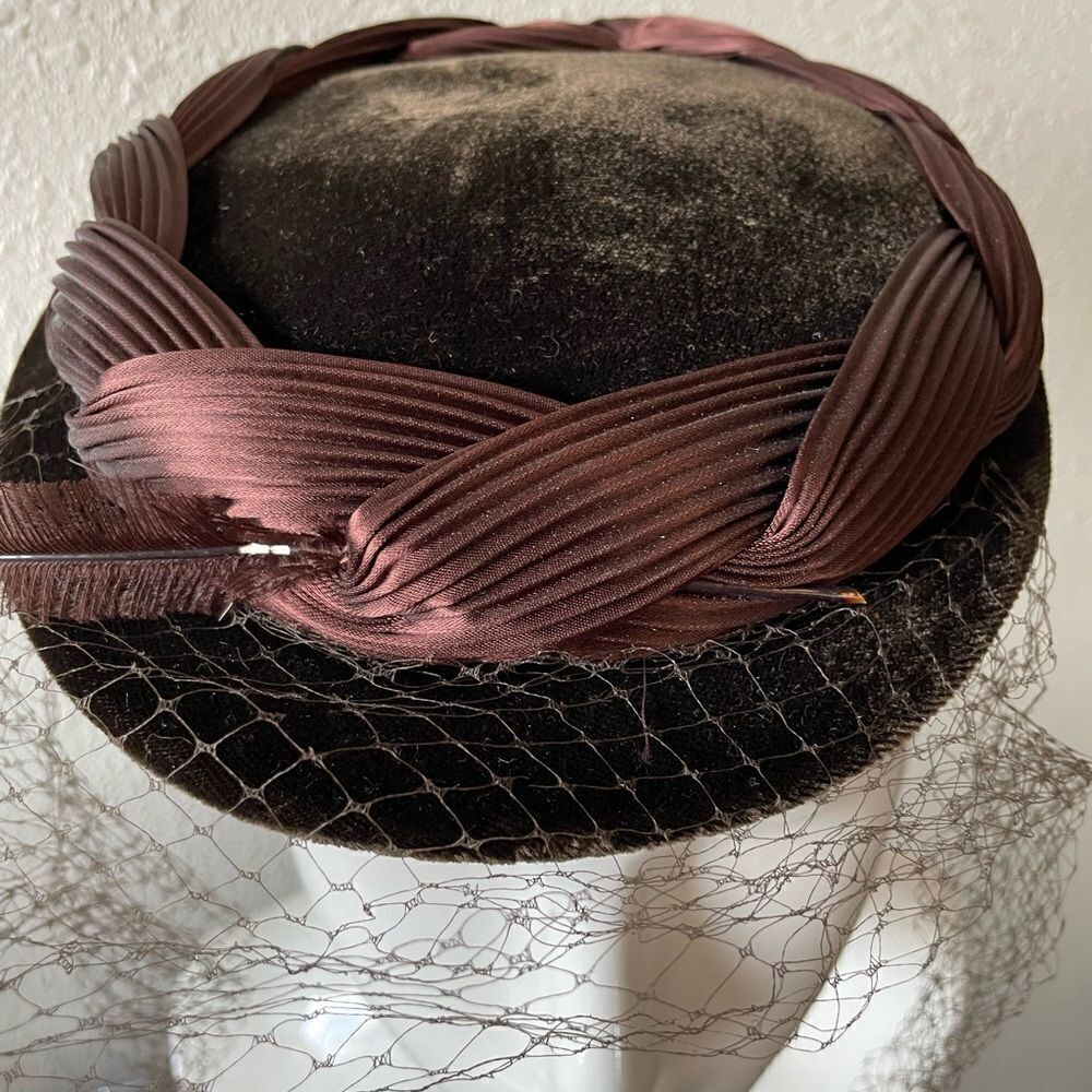 NWT Vintage 50/60’s Kerry Brooke Hat and Veil - Picture 2 of 8
